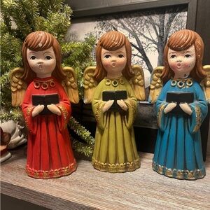 ARDCO Vintage Angel Figurines Trio